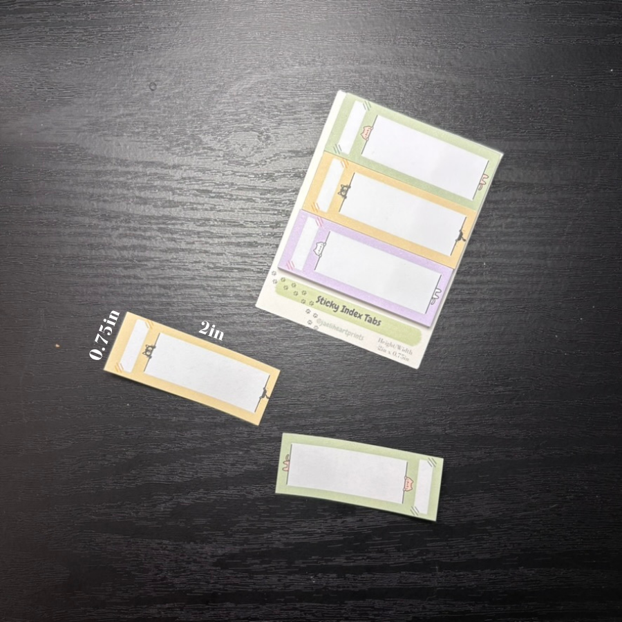 Sticky Index Tabs